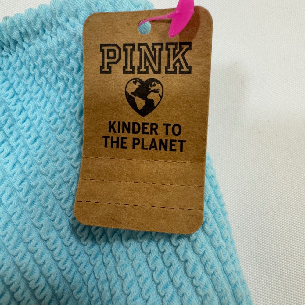 NEW PINK Victoria's Secret One Piece Swimsuit Women S Blue Cutout One Shoulder - Picture 5 of 15